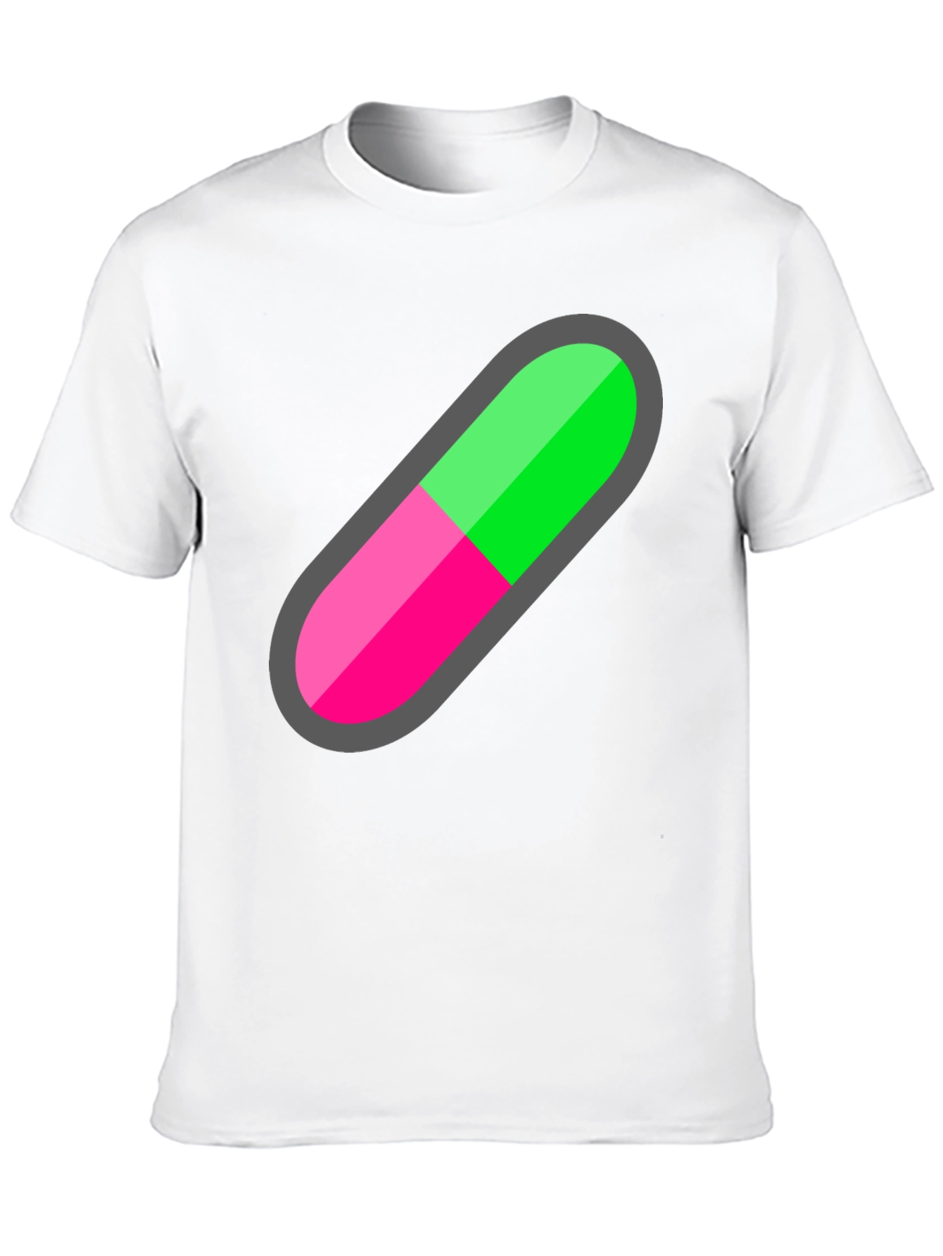 Pill Capsule Graphic Tee - Unique Trendy Design