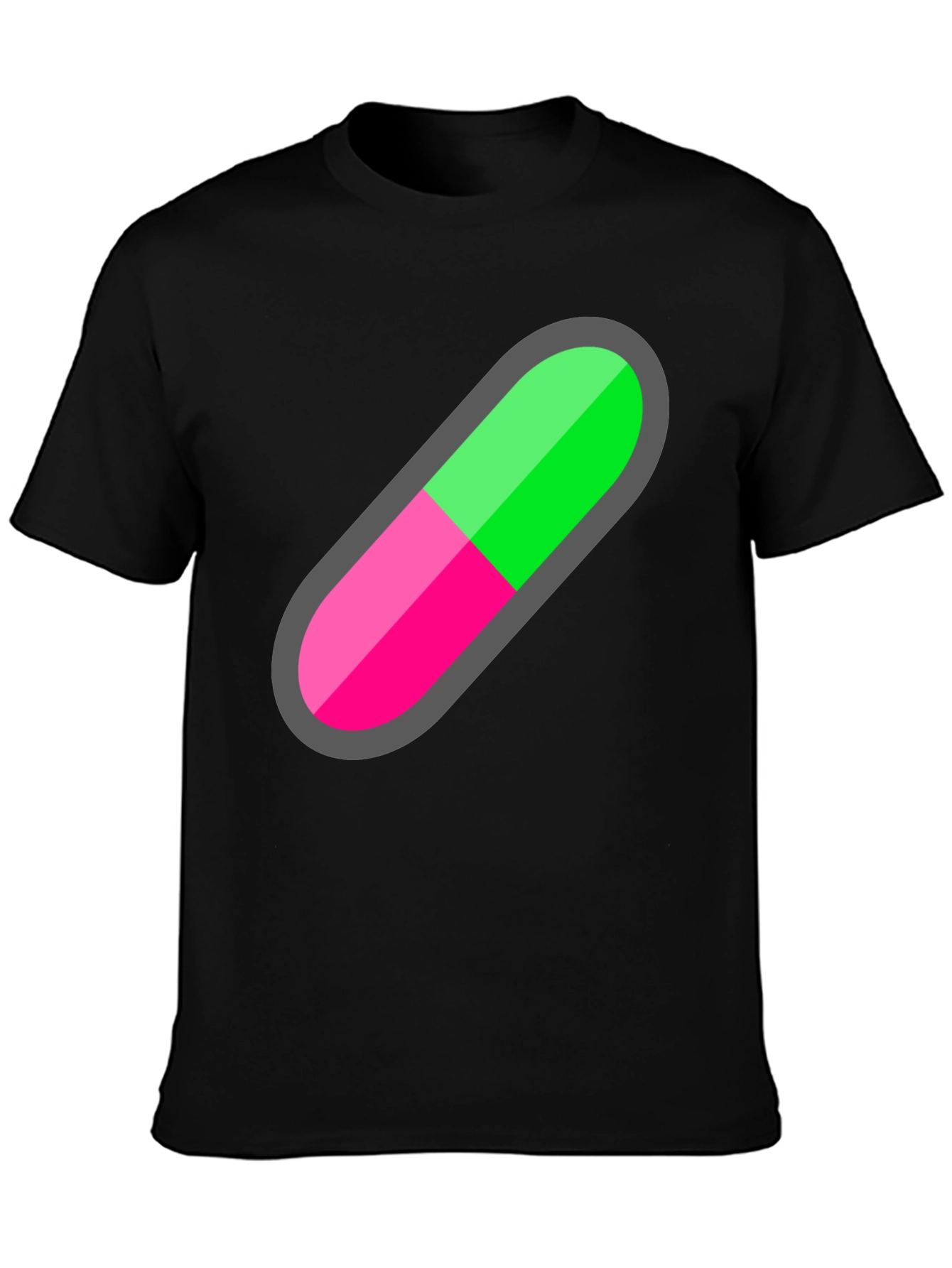 Pill Capsule Graphic Tee - Unique Trendy Design