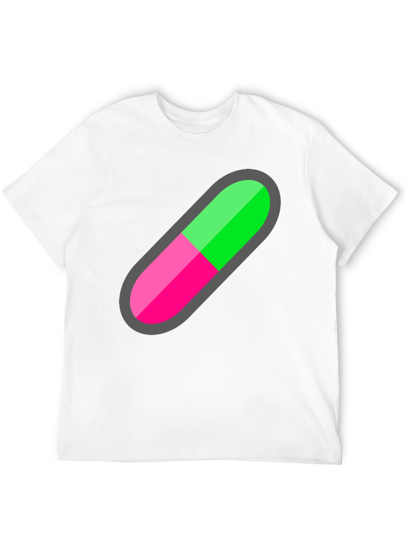 Pill Capsule Graphic Tee - Unique Trendy Design