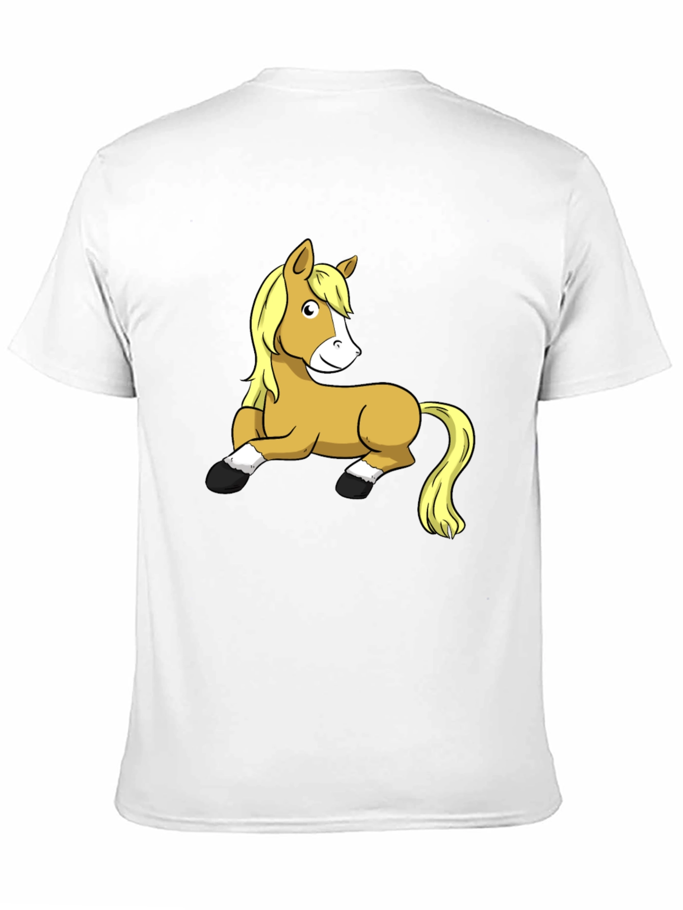 Funny Horse Graphic T-Shirt - Black Cotton Tee