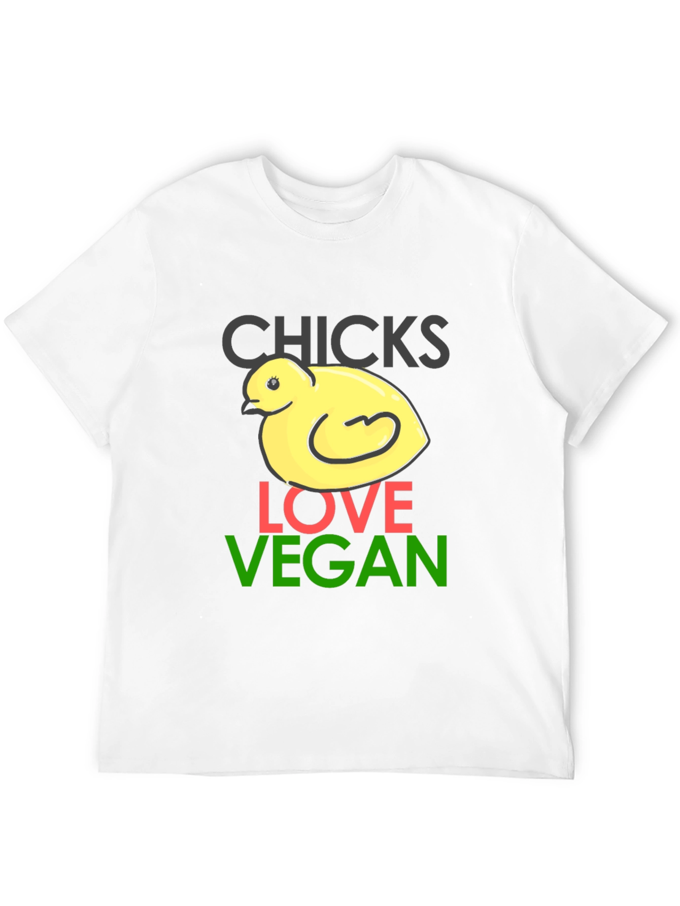 Chicks Love Vegan T-Shirt - Funny Animal Tee