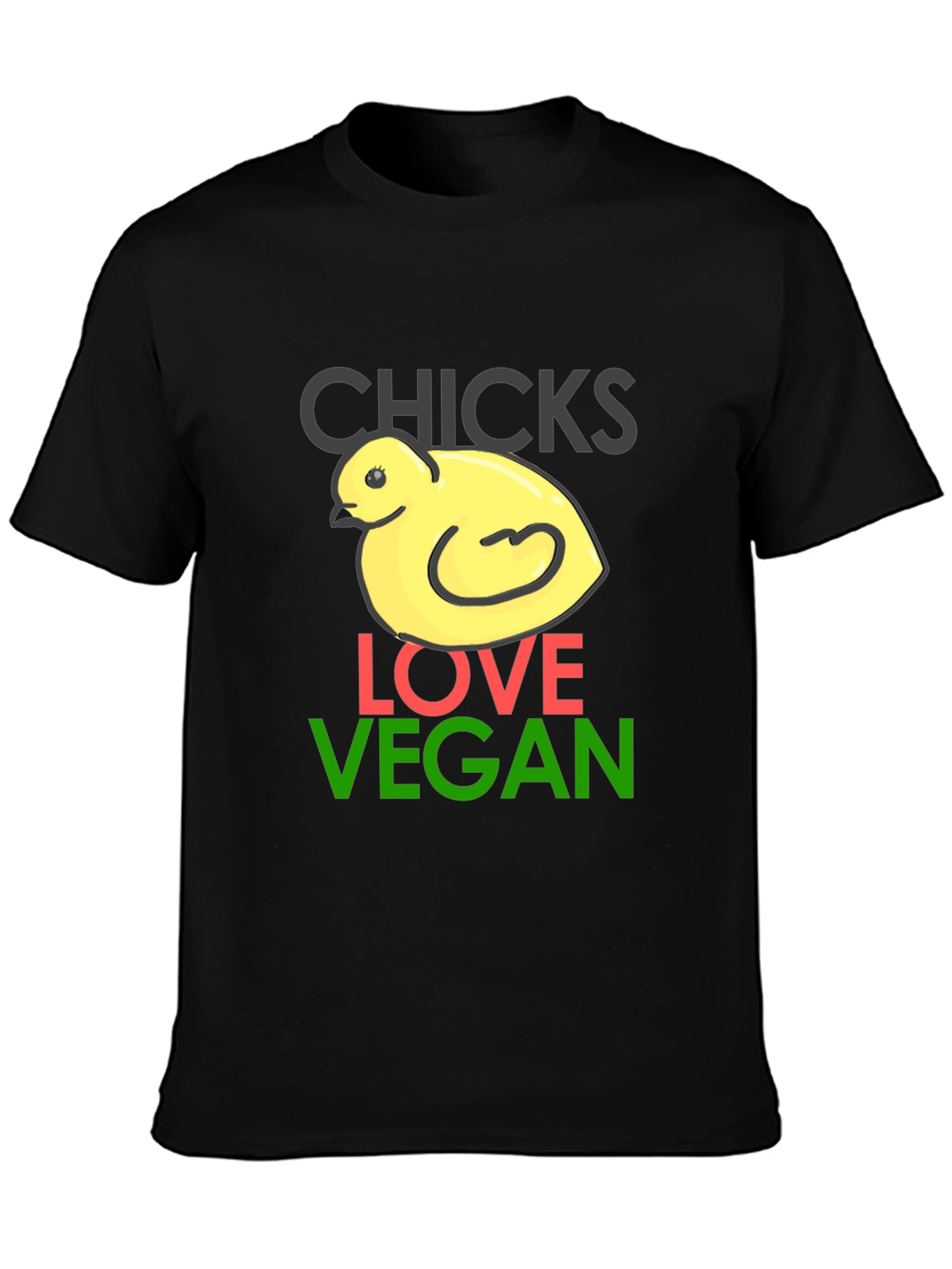 Chicks Love Vegan T-Shirt - Funny Animal Tee