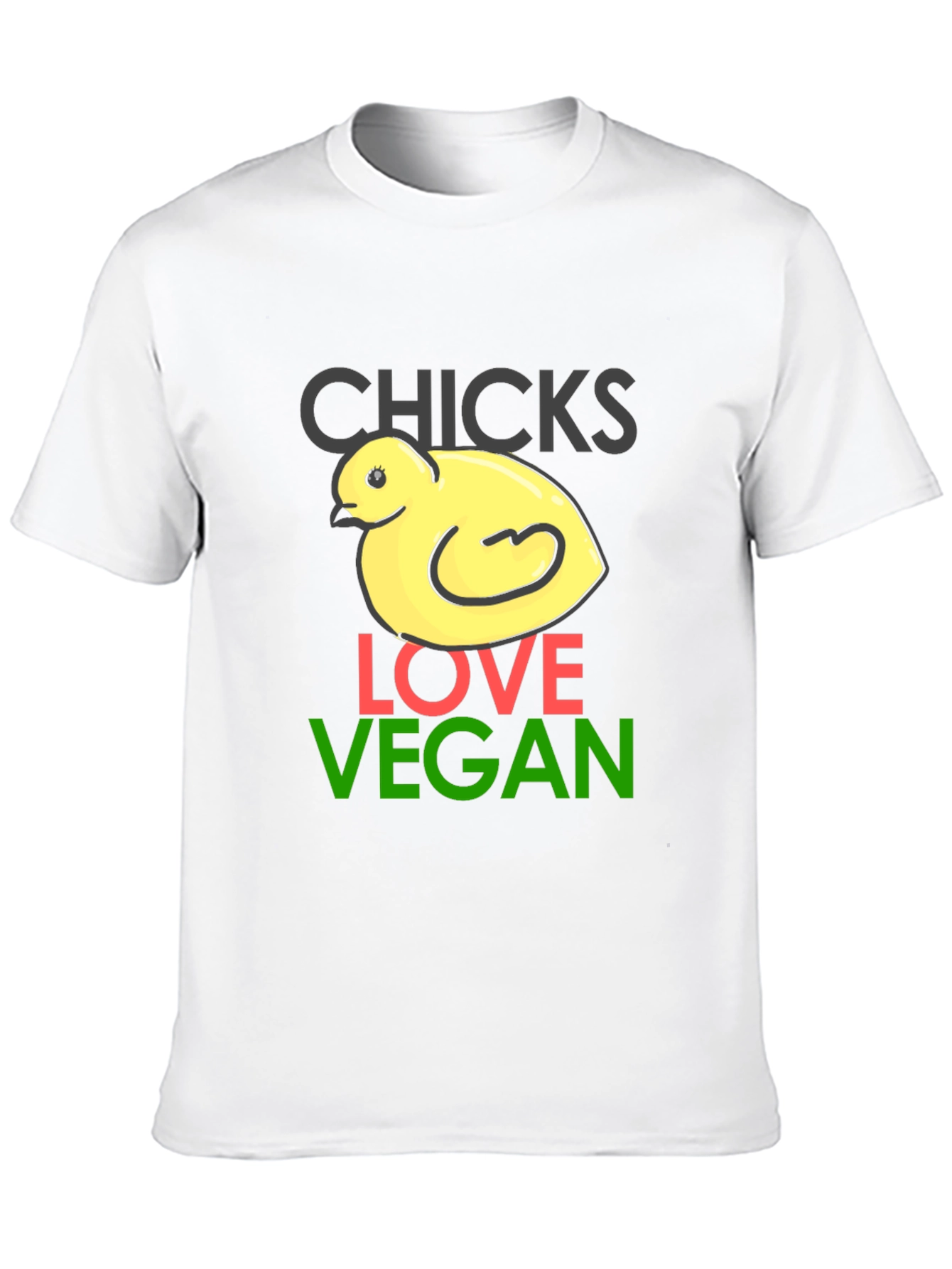 Chicks Love Vegan T-Shirt - Funny Animal Tee