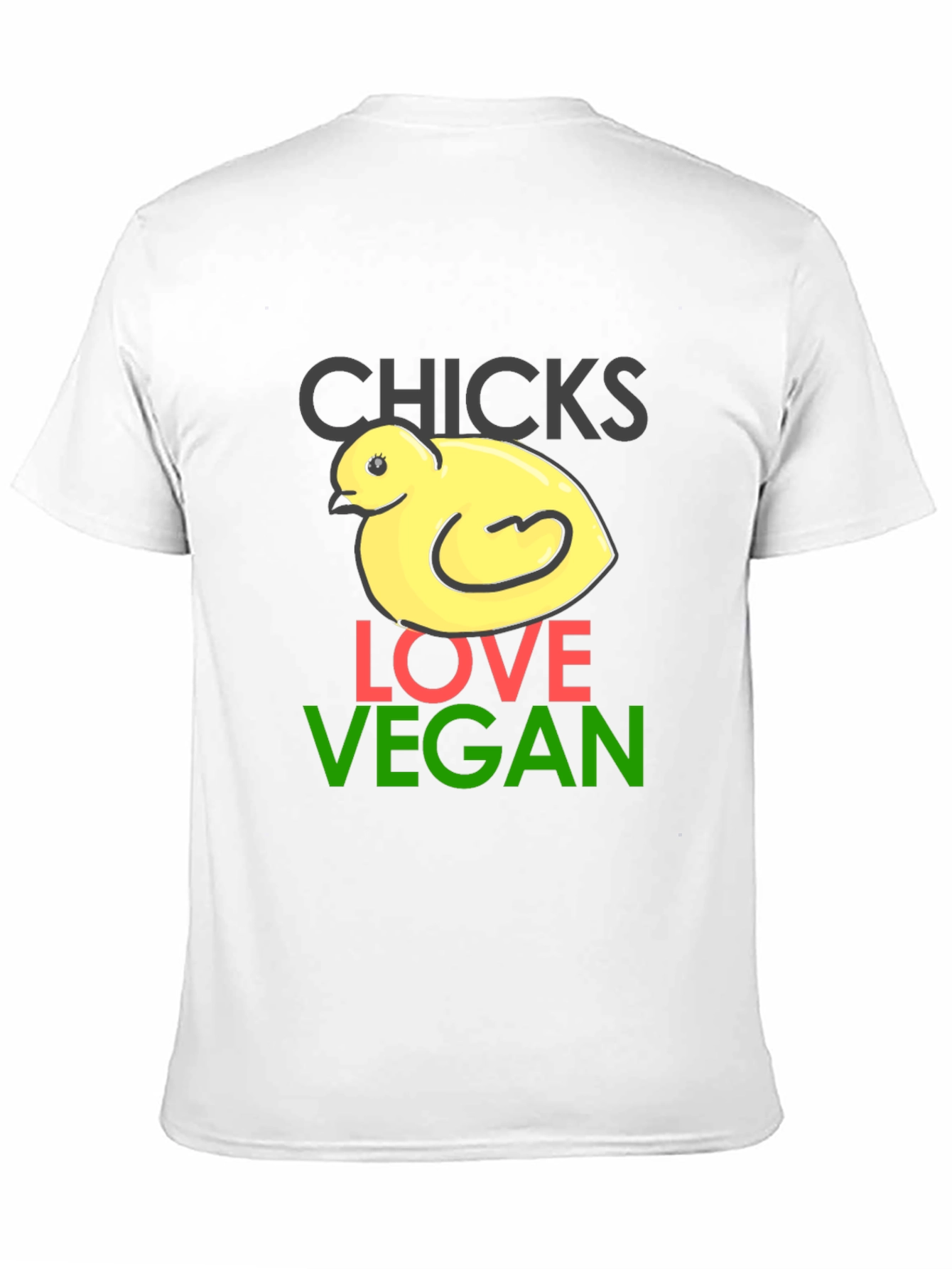 Chicks Love Vegan T-Shirt - Funny Animal Tee