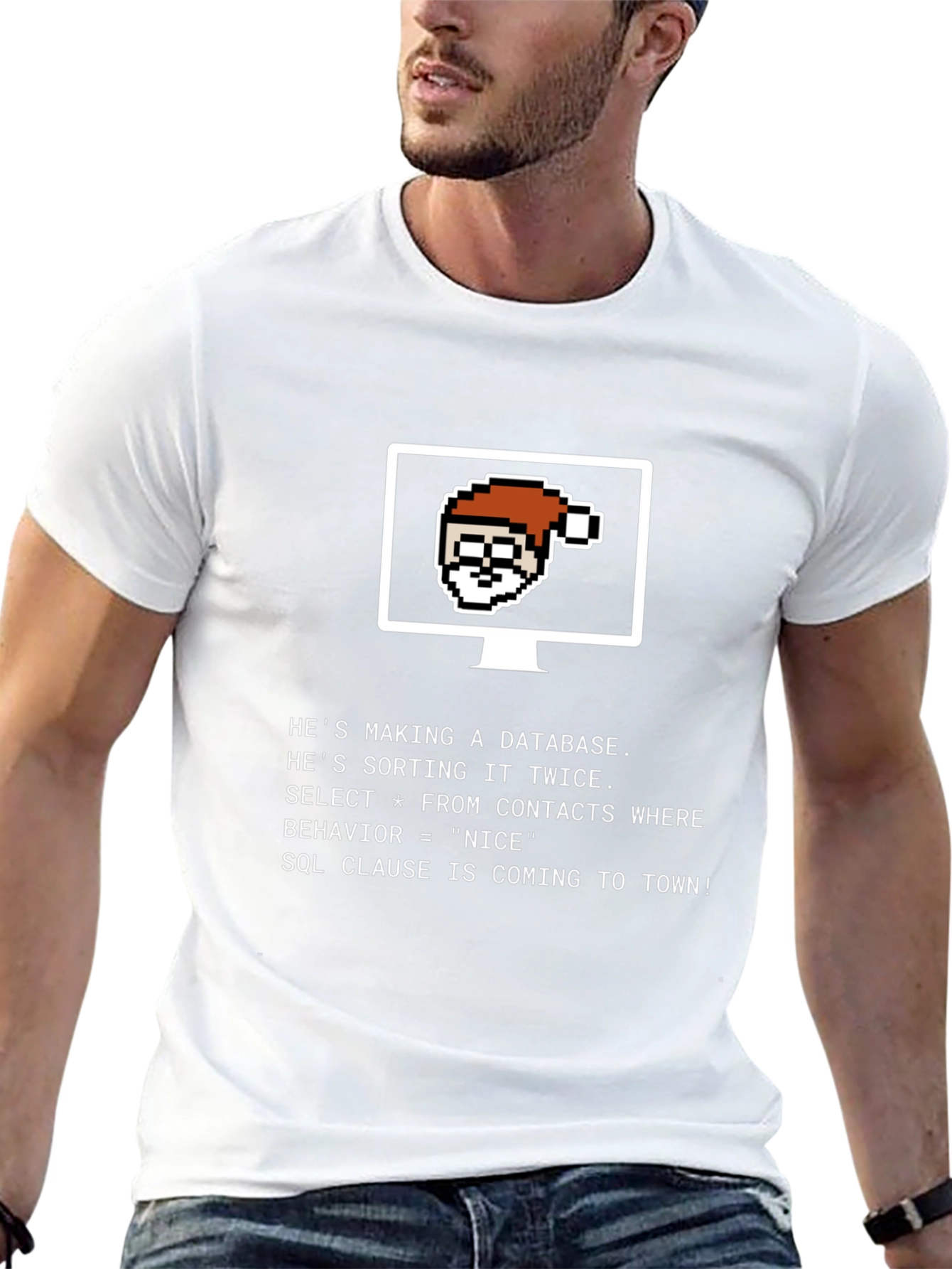 Programmer Santa SQL Christmas T-Shirt