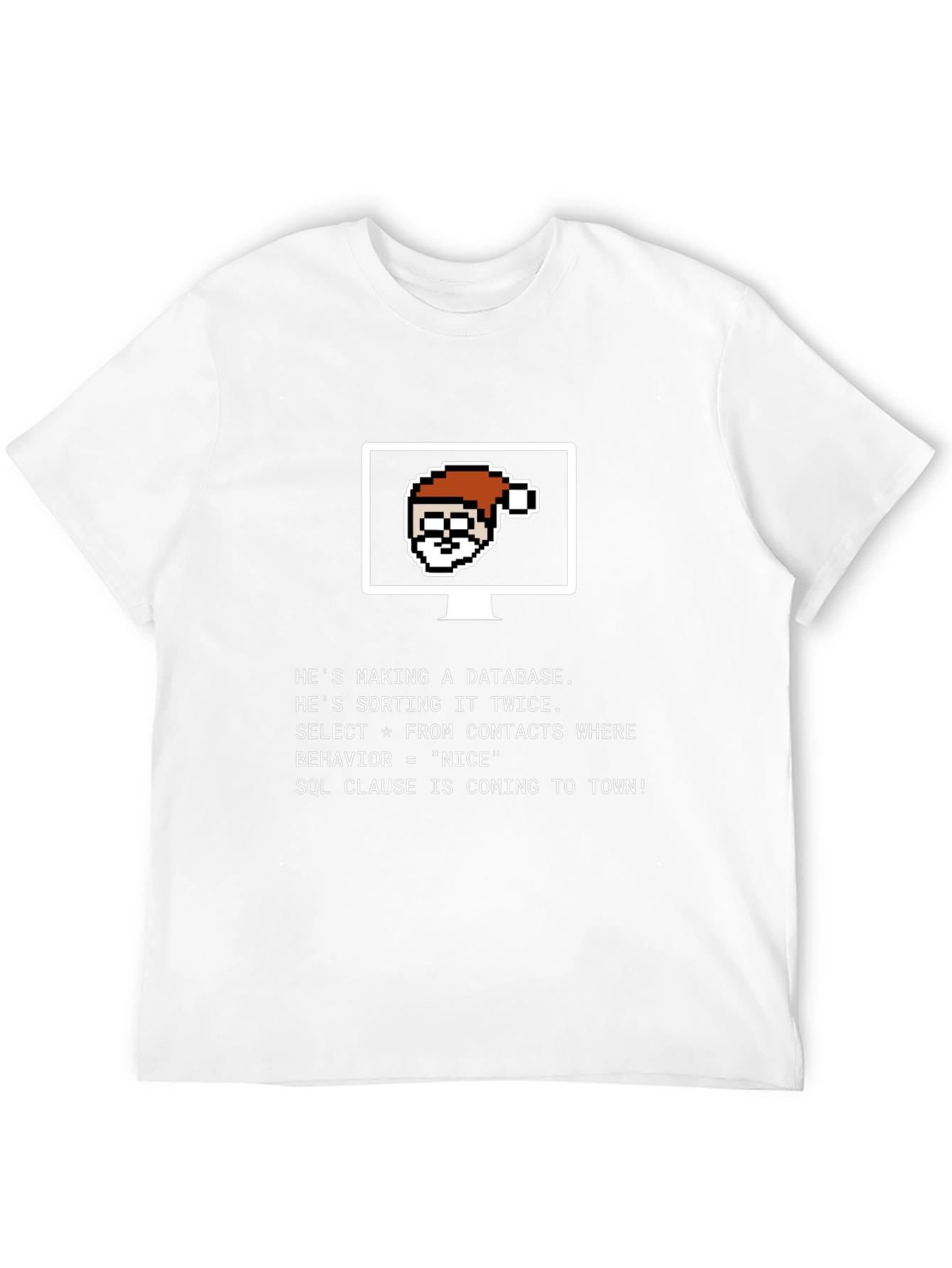 Programmer Santa SQL Christmas T-Shirt