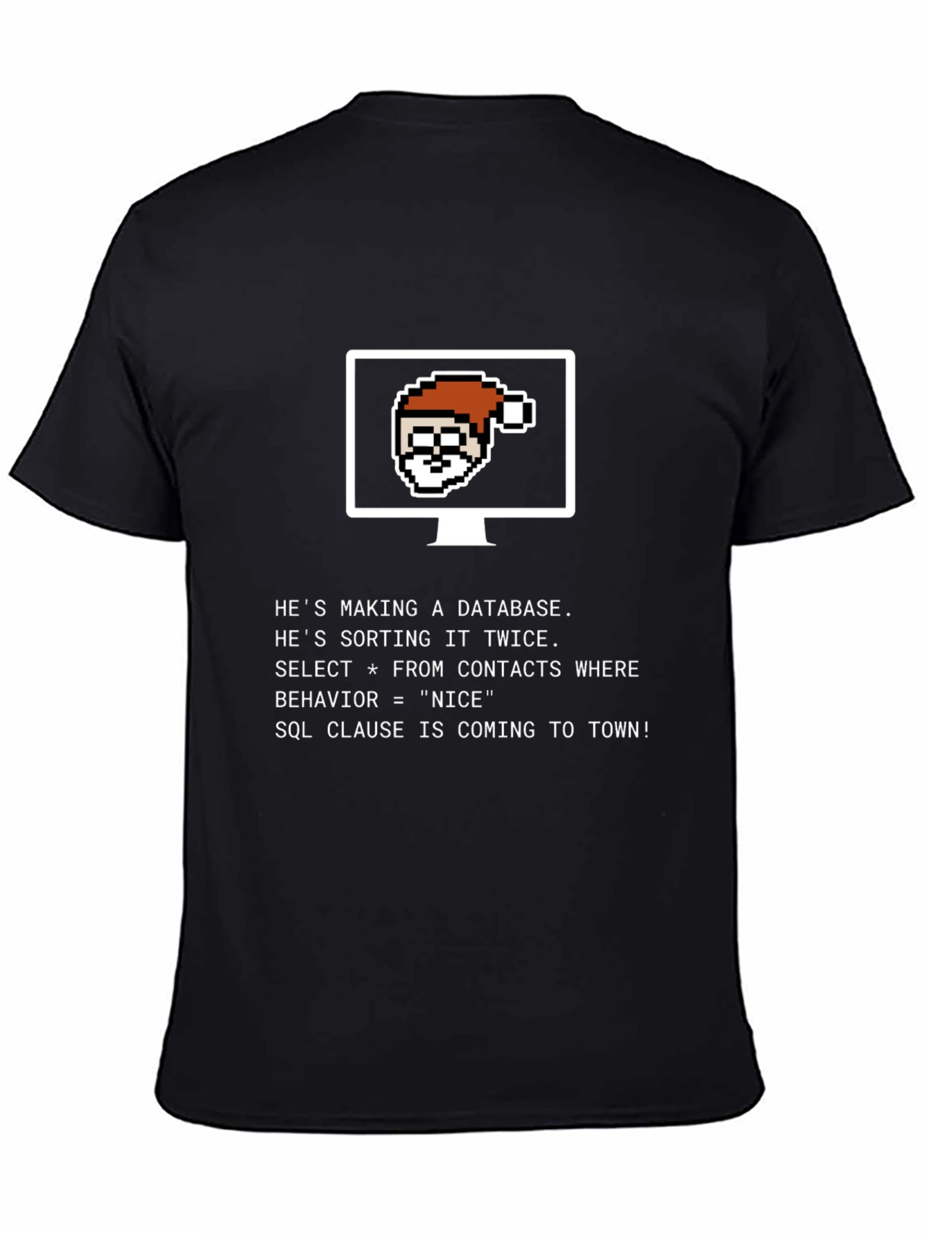 Programmer Santa SQL Christmas T-Shirt