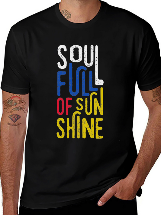 Soul Full of Sunshine Graphic Tee - Unisex Black T-Shirt