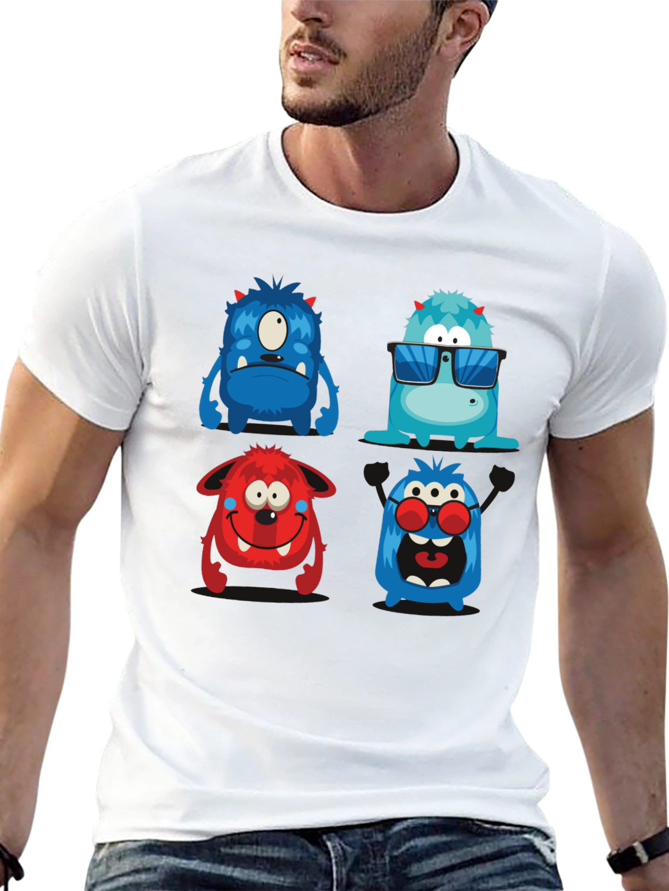 Monster Graphic Tee - Black T-Shirt