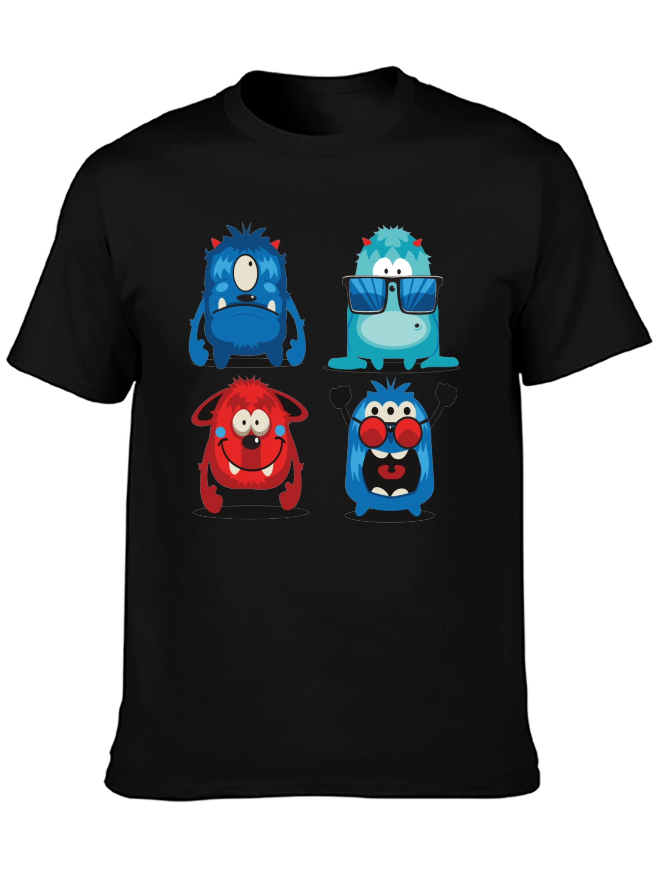 Monster Graphic Tee - Black T-Shirt