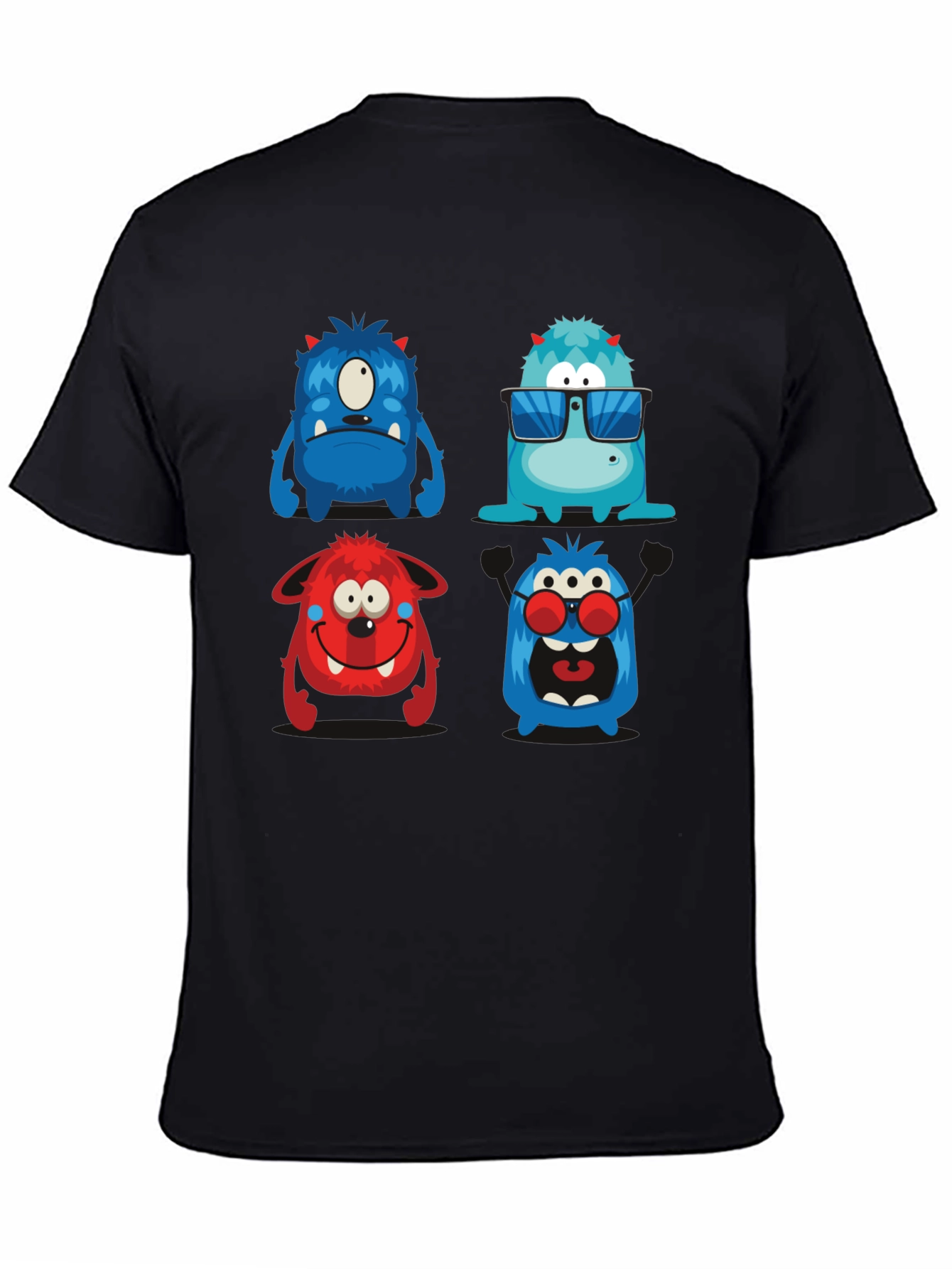 Monster Graphic Tee - Black T-Shirt