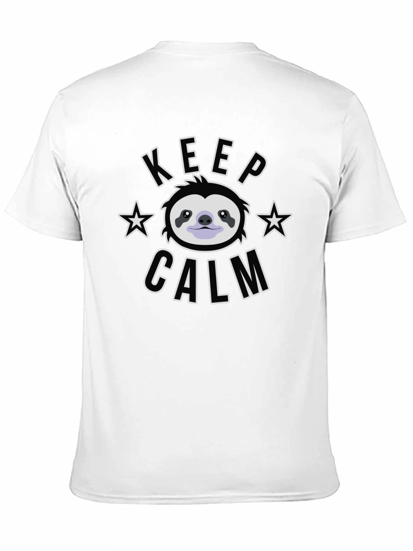 Keep Calm Sloth T-Shirt - Black