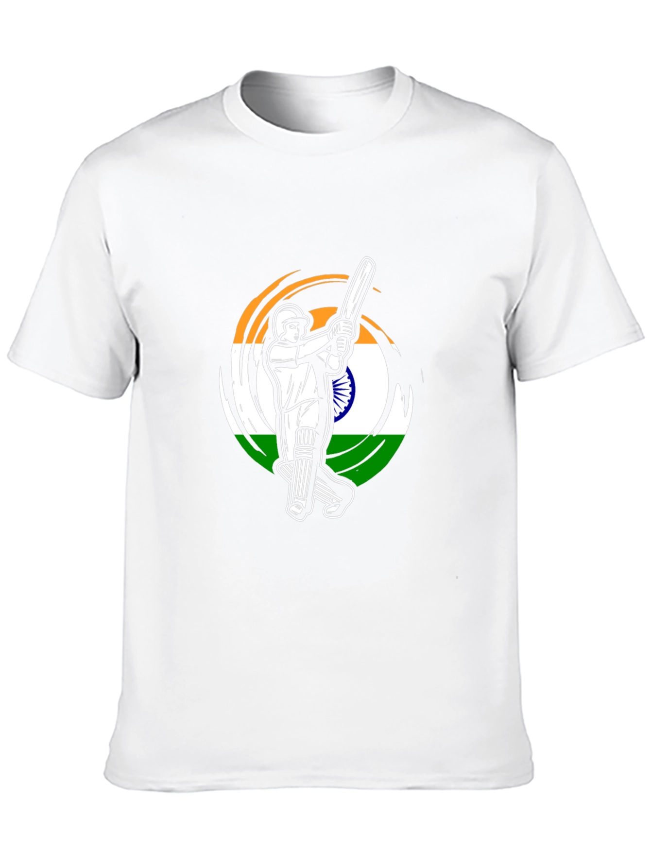 Cricket India Flag Graphic T-Shirt