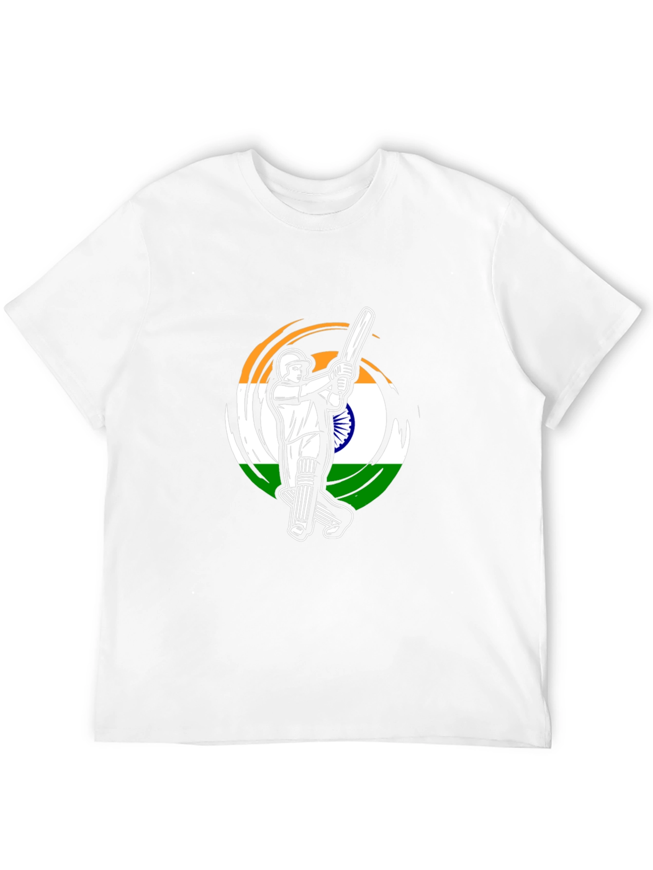 Cricket India Flag Graphic T-Shirt