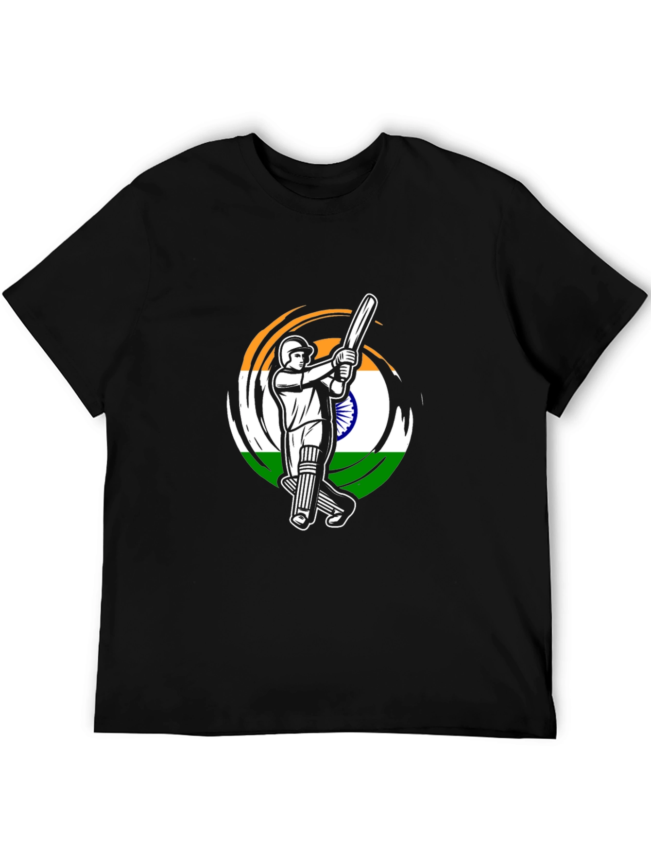 Cricket India Flag Graphic T-Shirt