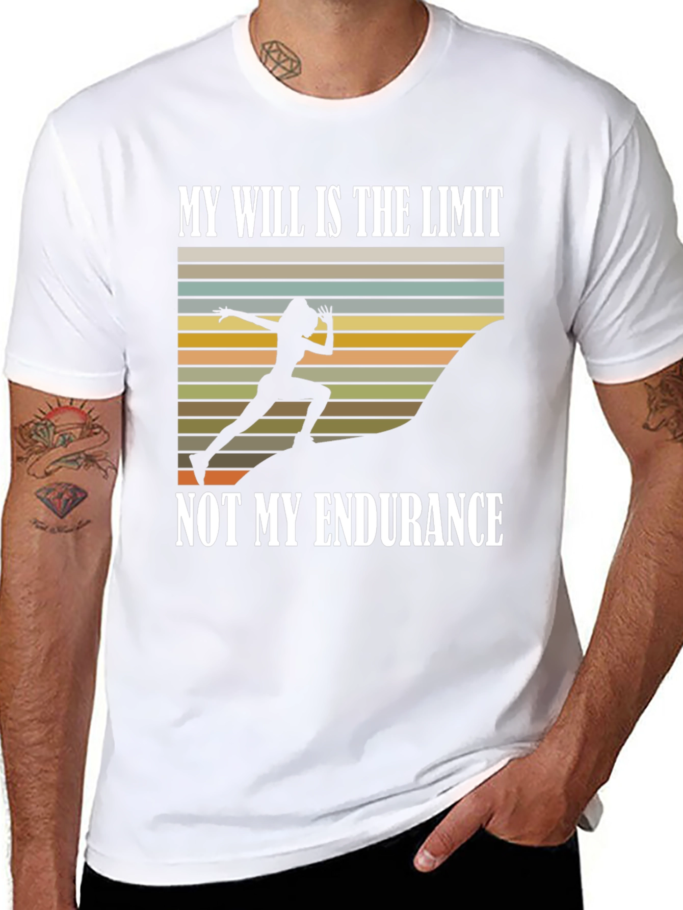 Motivational Runner T-Shirt - Will vs Endurance