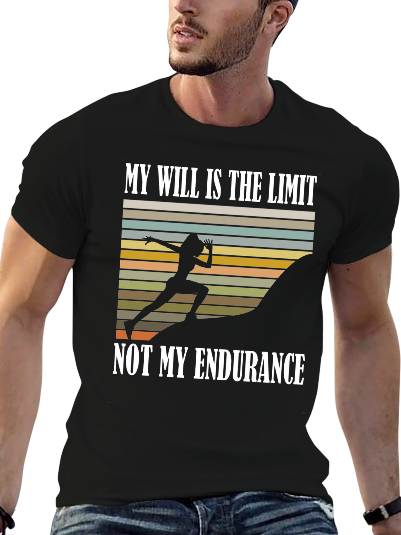 Motivational Runner T-Shirt - Will vs Endurance