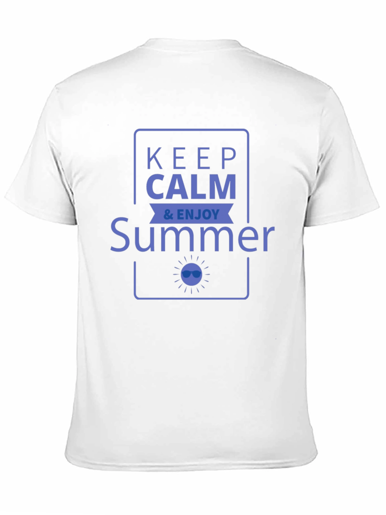 Keep Calm & Enjoy Summer Graphic Tee - Black