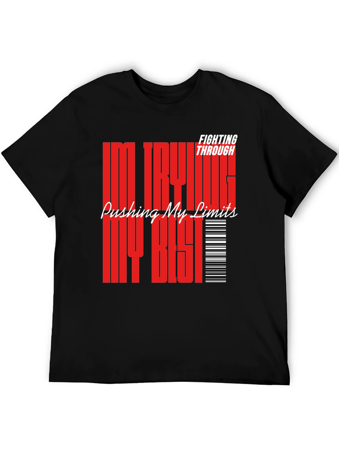 Motivational Graphic Tee: Pushing My Limits T-Shirt