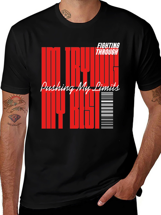 Motivational Graphic Tee: Pushing My Limits T-Shirt