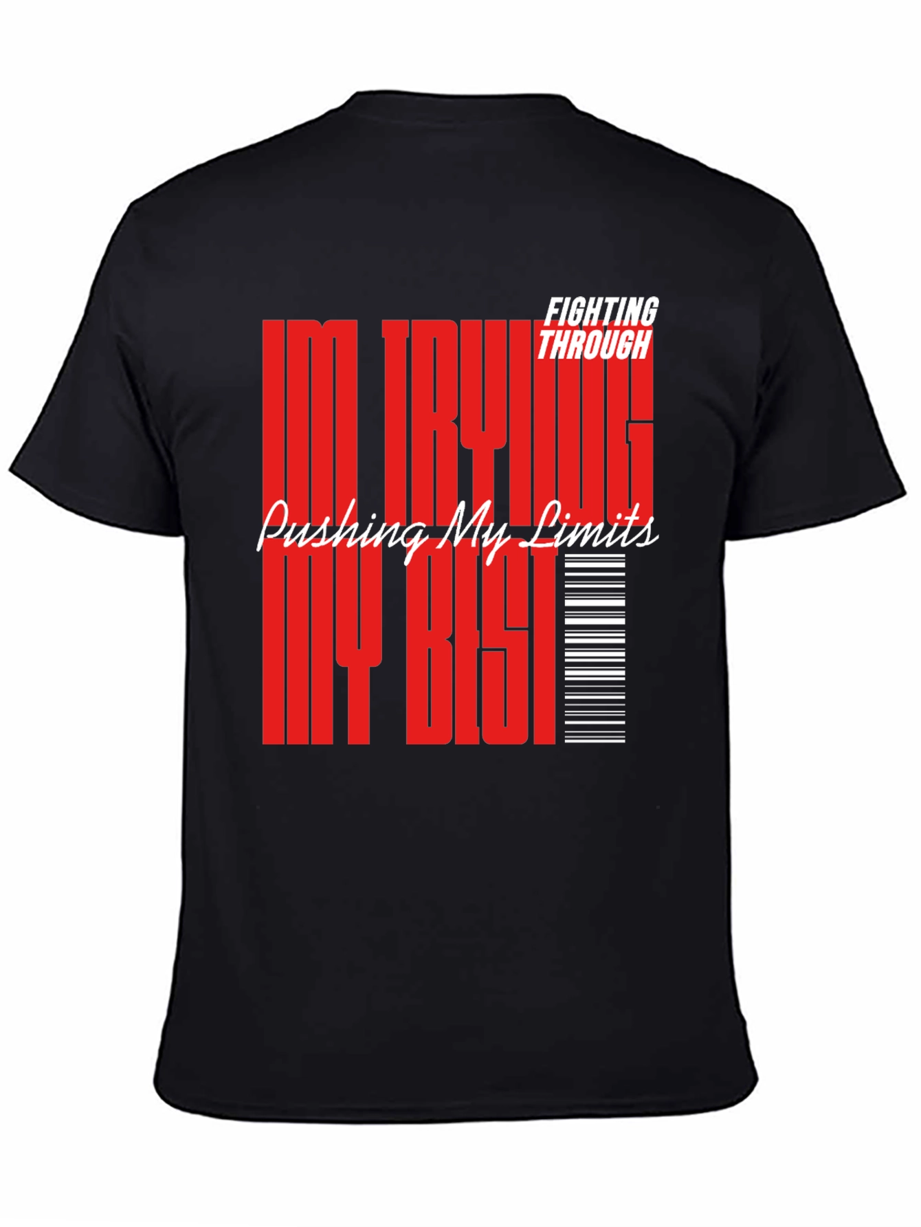 Motivational Graphic Tee: Pushing My Limits T-Shirt