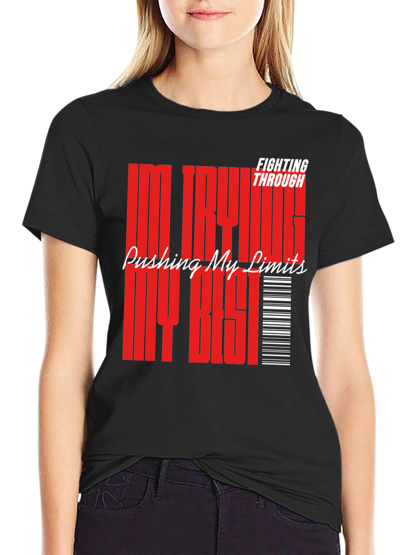 Motivational Graphic Tee: Pushing My Limits T-Shirt