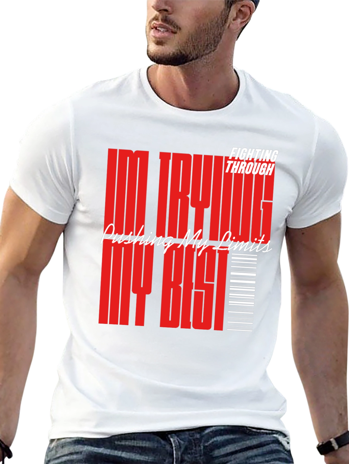 Motivational Graphic Tee: Pushing My Limits T-Shirt