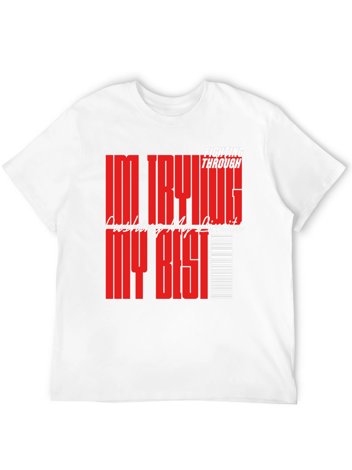 Motivational Graphic Tee: Pushing My Limits T-Shirt