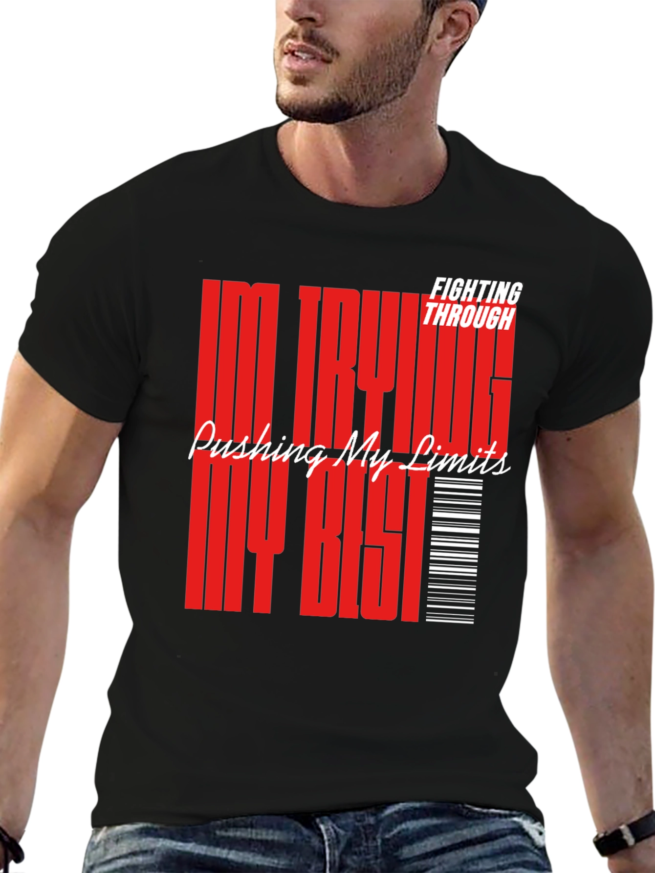Motivational Graphic Tee: Pushing My Limits T-Shirt