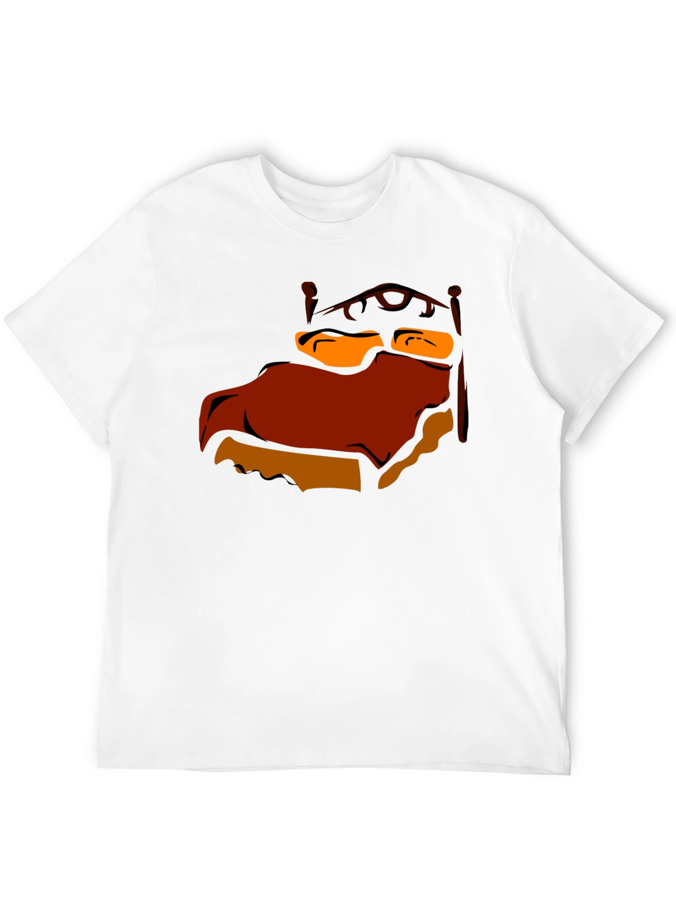 Cartoon Bed Graphic T-Shirt