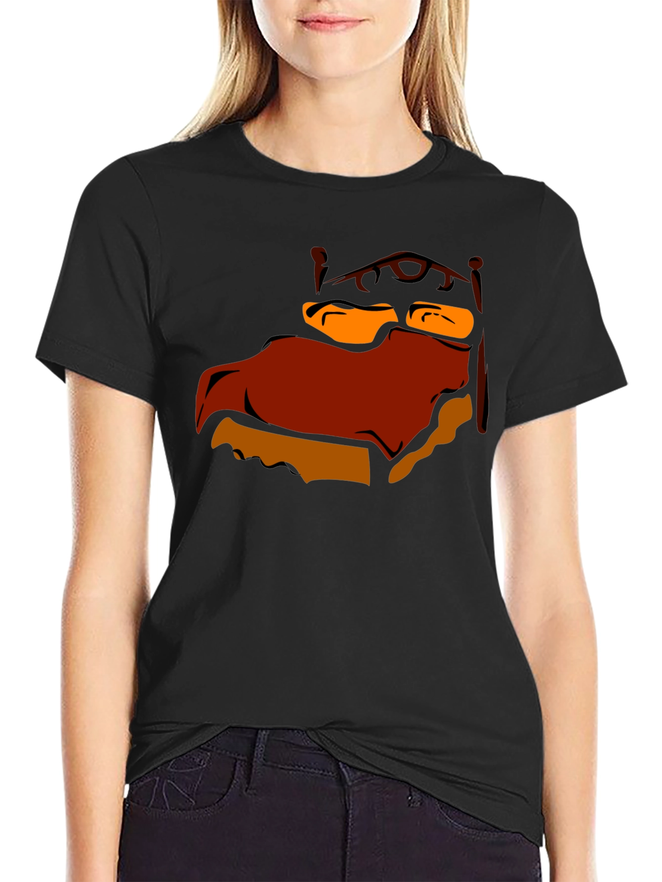 Cartoon Bed Graphic T-Shirt
