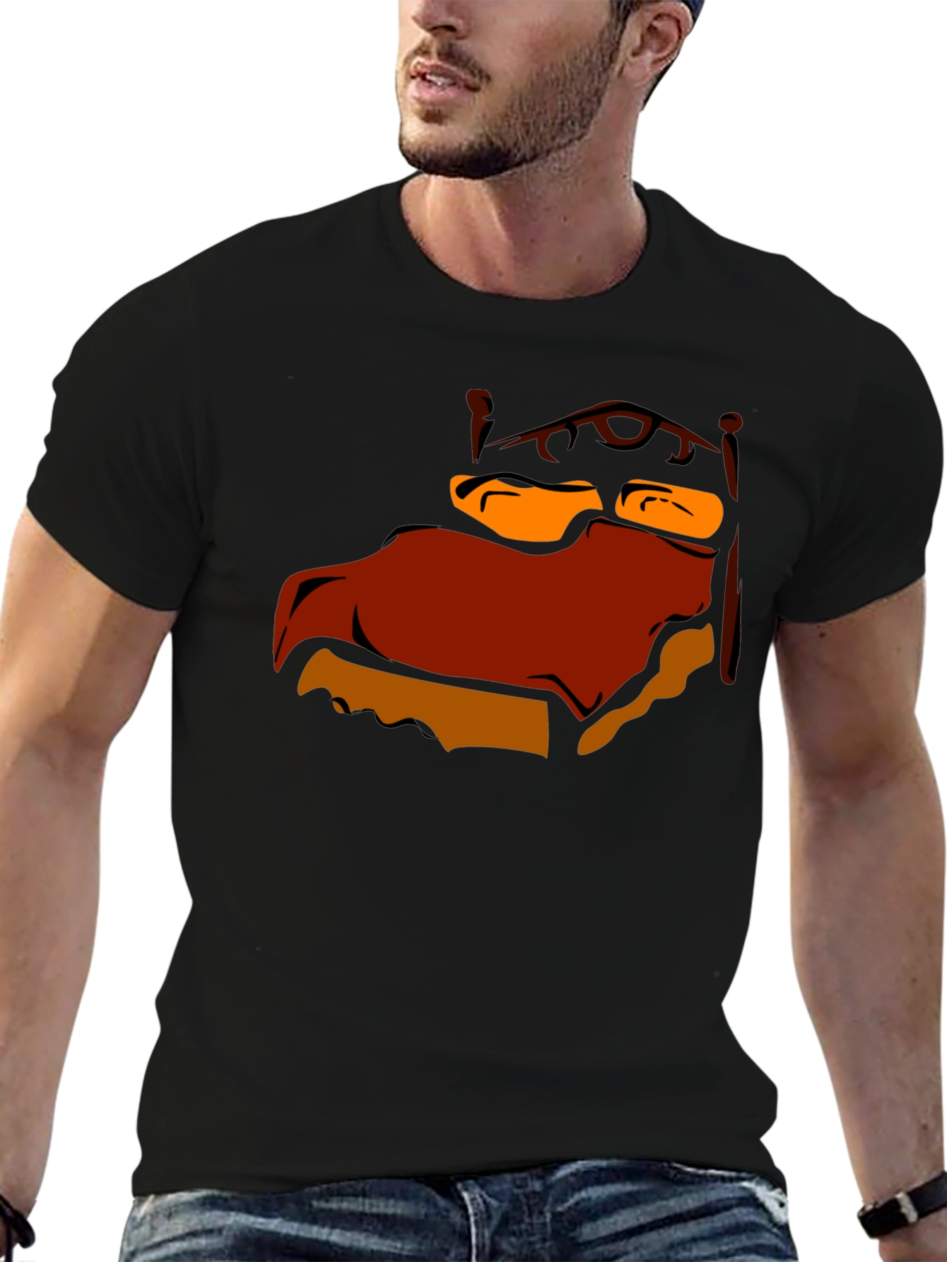 Cartoon Bed Graphic T-Shirt