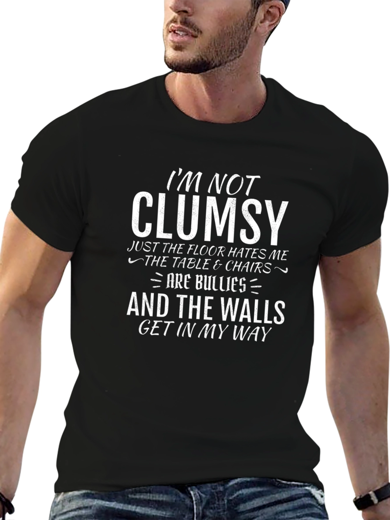 Humorous Im Not Clumsy Graphic T-Shirt