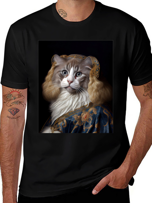 Cat Renaissance Portrait T-Shirt