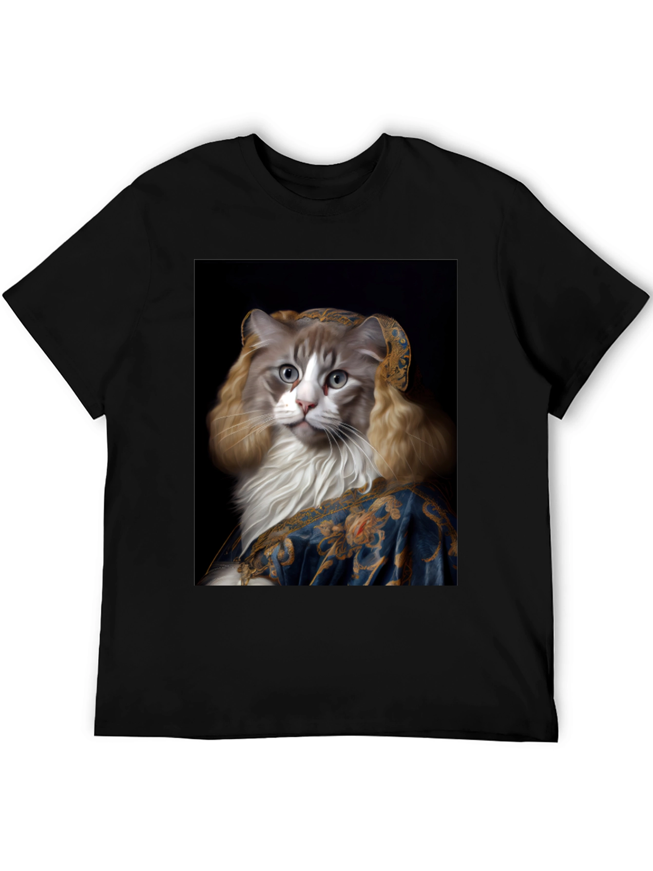 Cat Renaissance Portrait T-Shirt