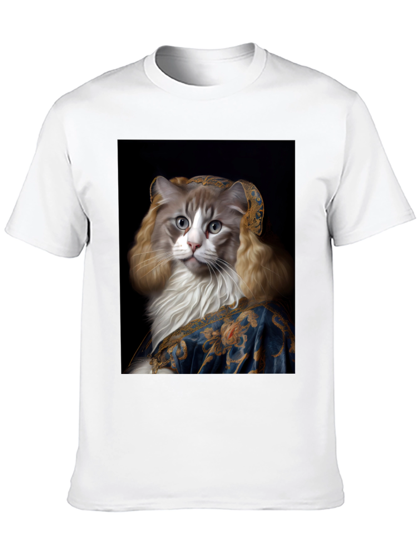 Cat Renaissance Portrait T-Shirt