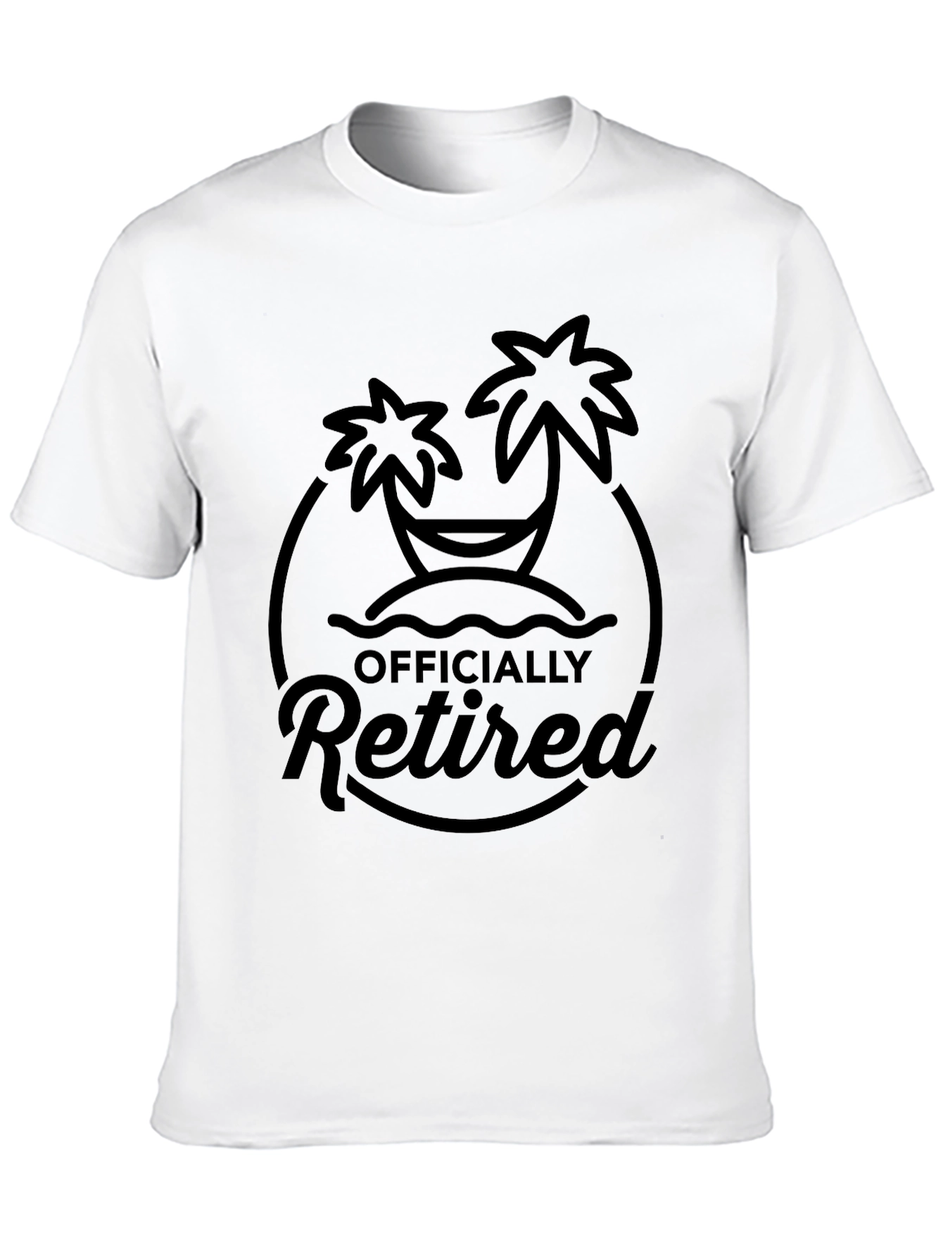 Officially Retired Palm Tree Graphic Tee - Black