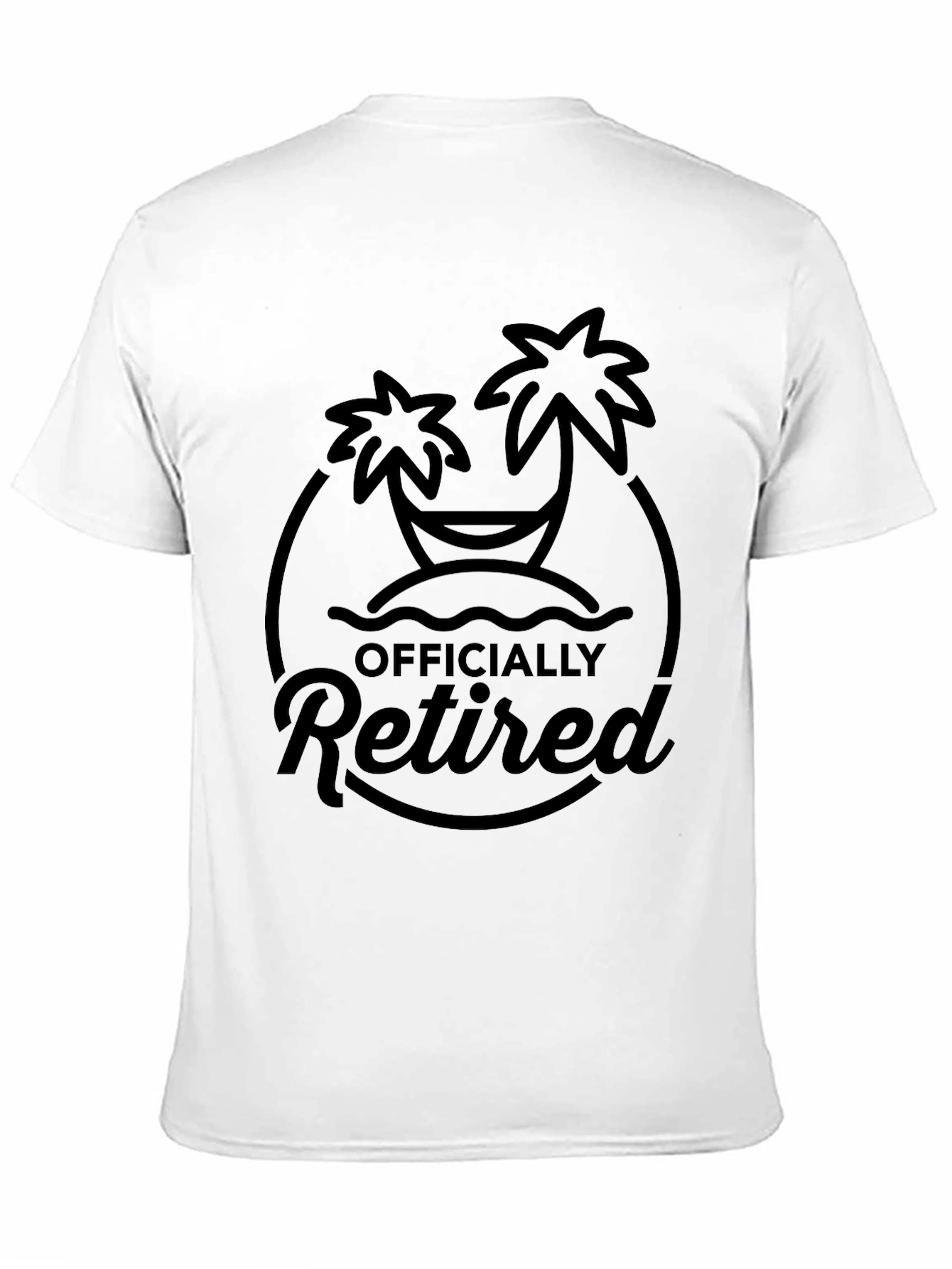 Officially Retired Palm Tree Graphic Tee - Black