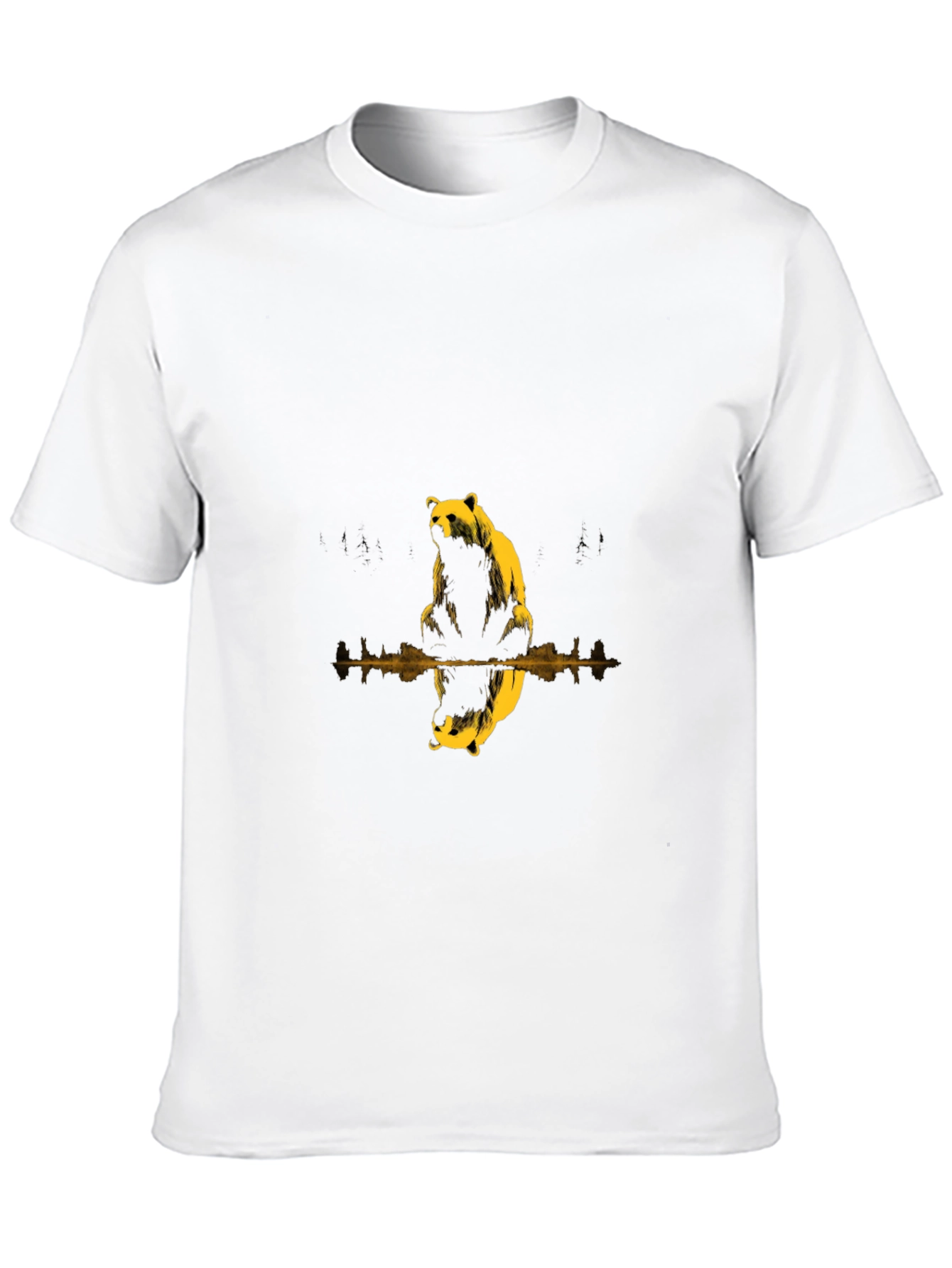 Bear Reflection Black T-Shirt