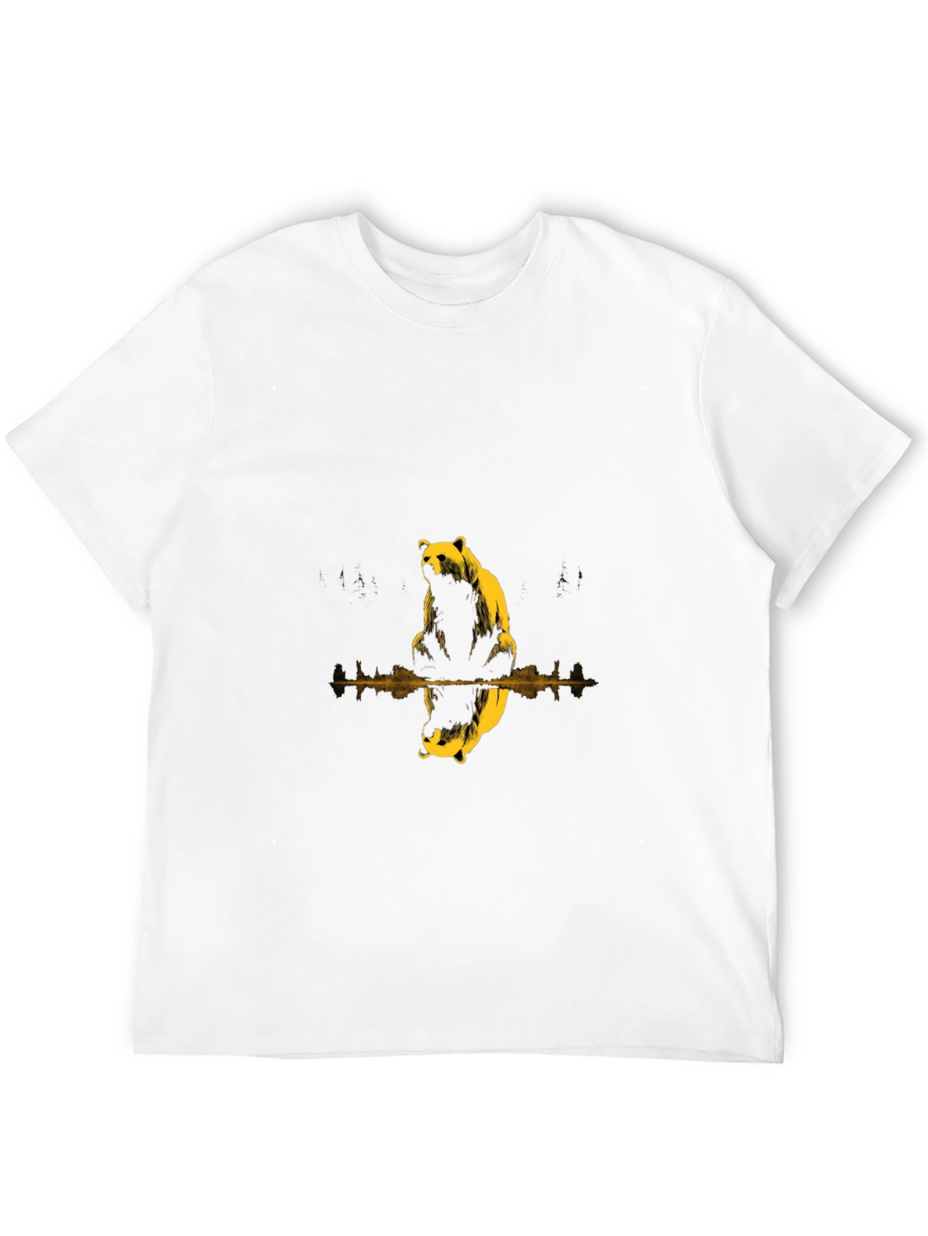 Bear Reflection Black T-Shirt