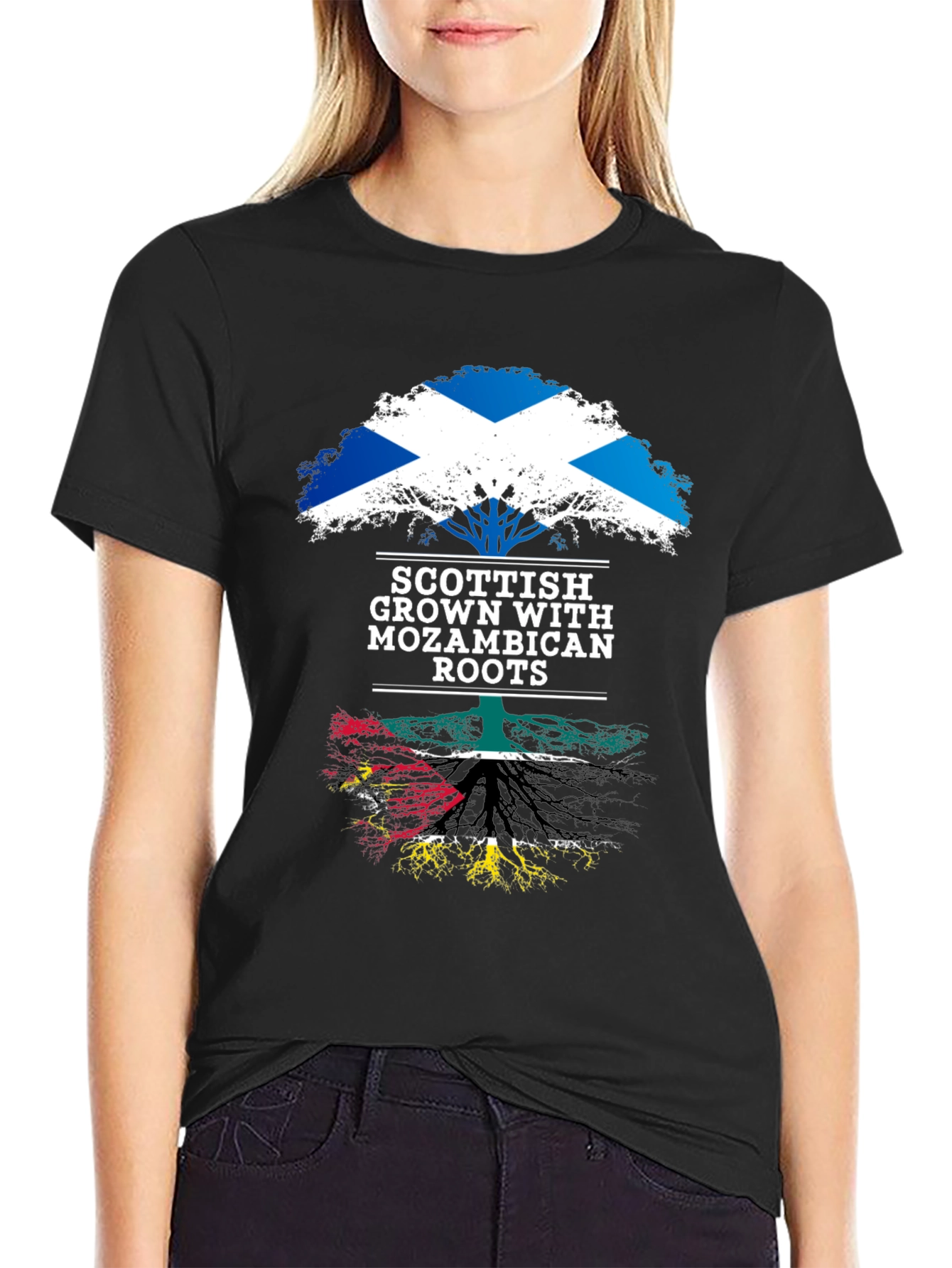 Scottish Grown with Mozambican Roots T-Shirt