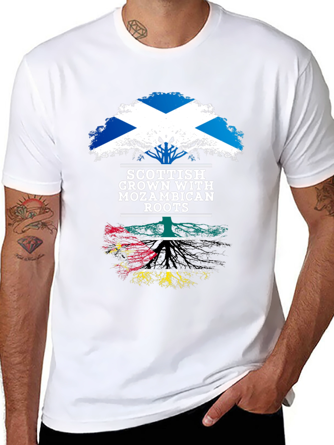 Scottish Grown with Mozambican Roots T-Shirt