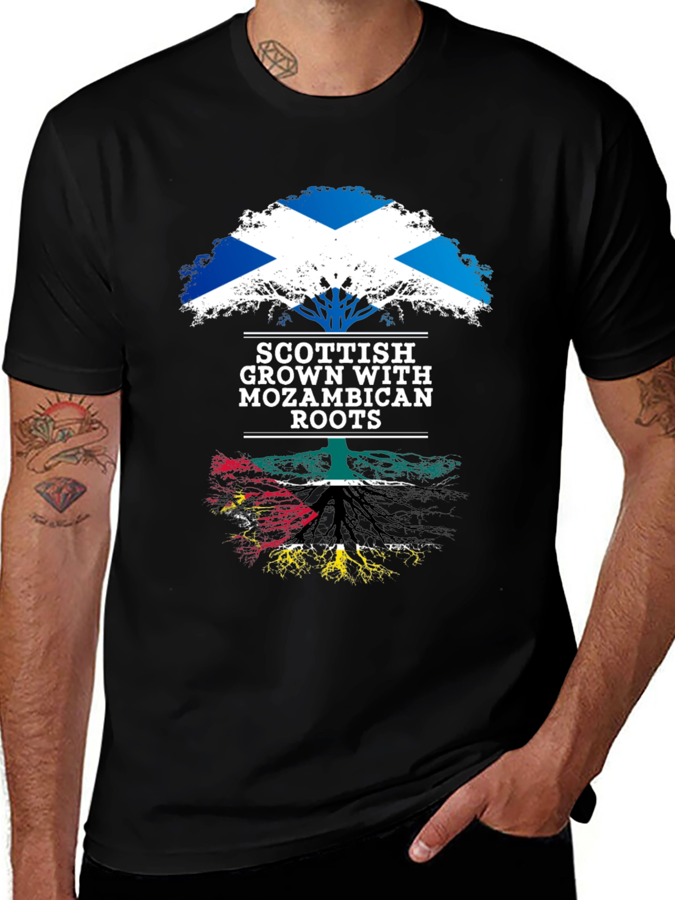 Scottish Grown with Mozambican Roots T-Shirt