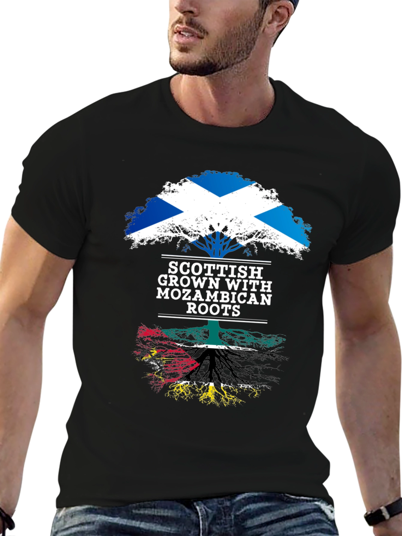 Scottish Grown with Mozambican Roots T-Shirt