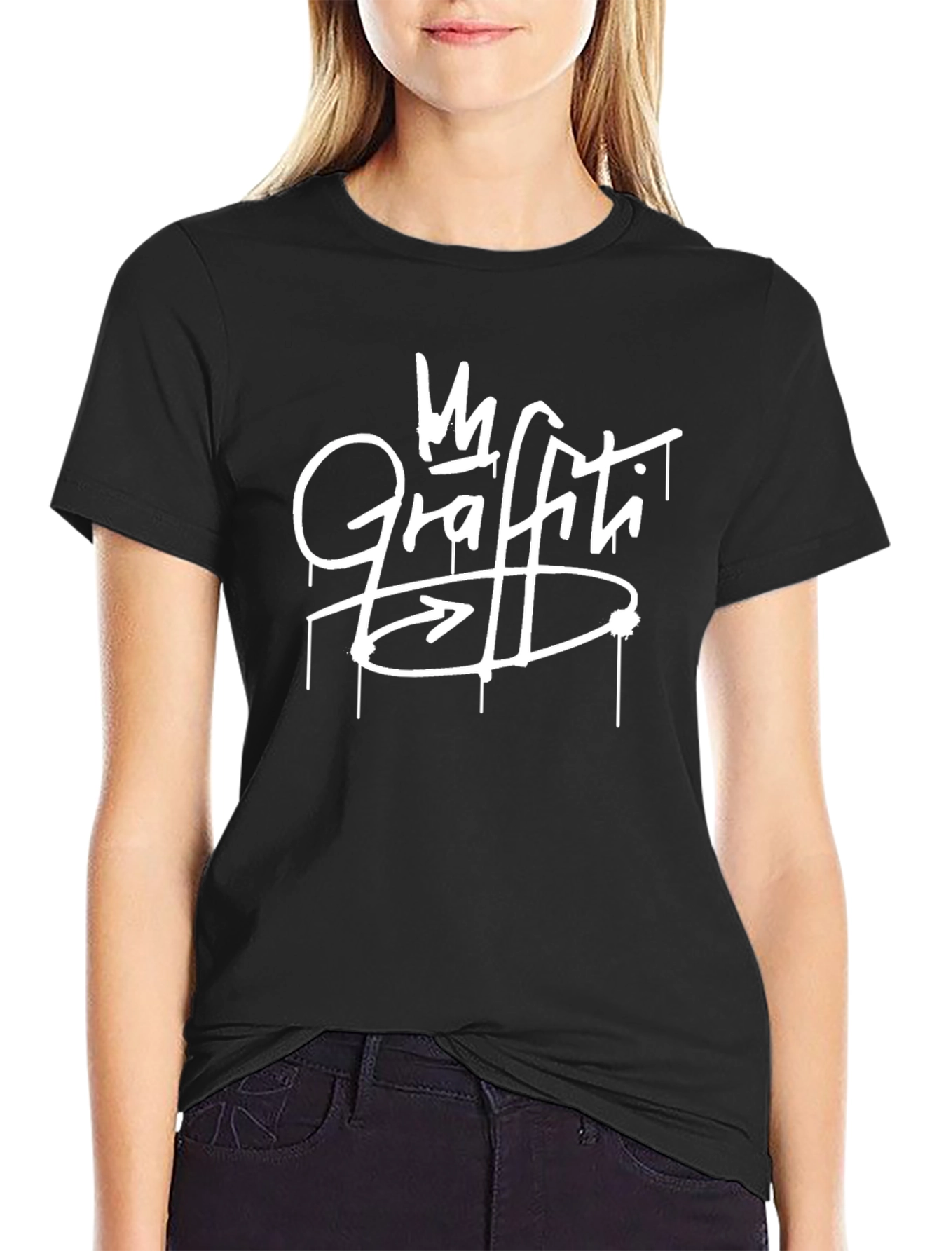 Graffiti Art Black T-Shirt