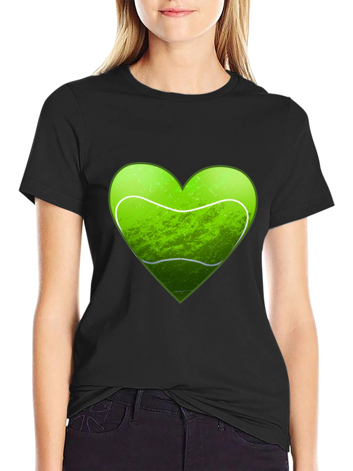 Tennis Heart Graphic T-Shirt - Love Tennis Tee