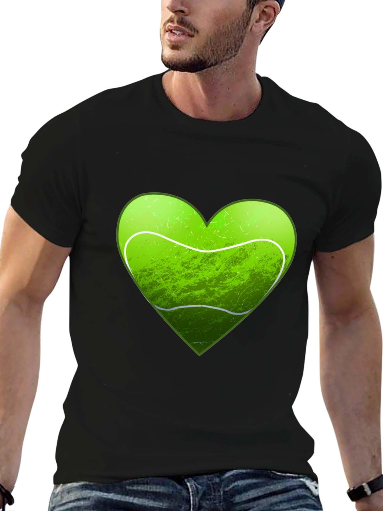 Tennis Heart Graphic T-Shirt - Love Tennis Tee