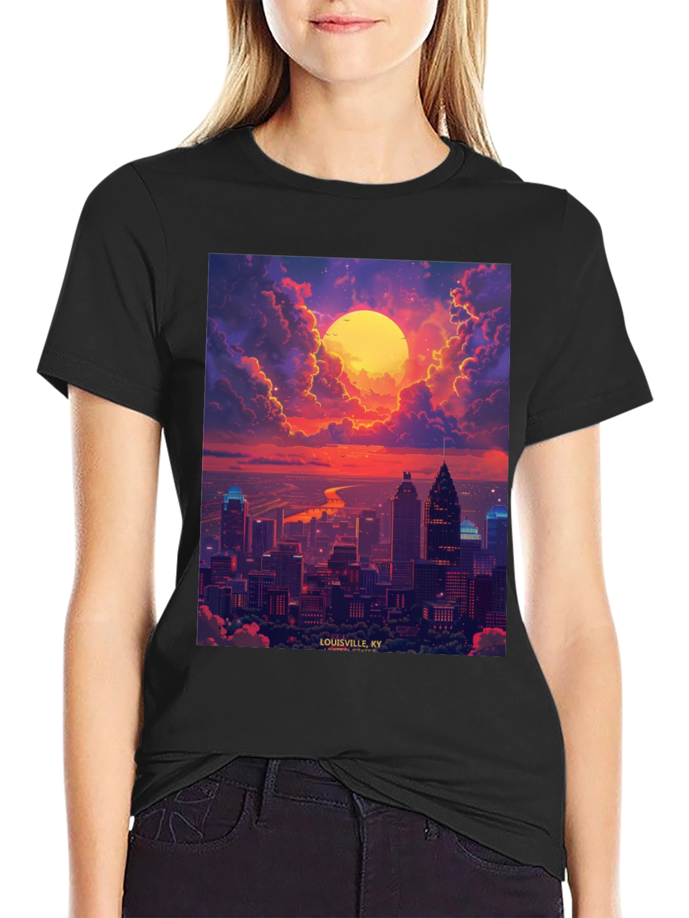 Louisville Kentucky Skyline T-Shirt