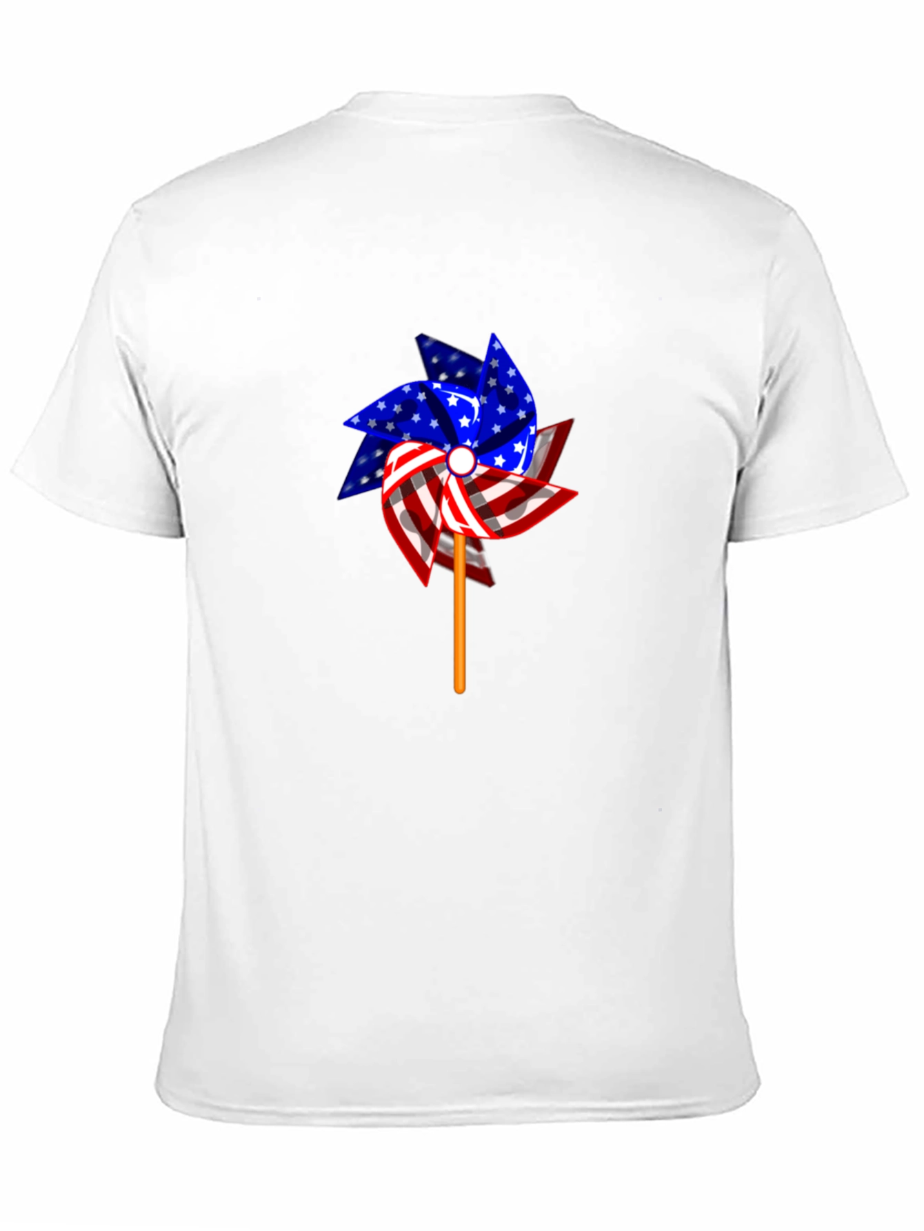 Patriotic Pinwheel Graphic Tee - USA Pride