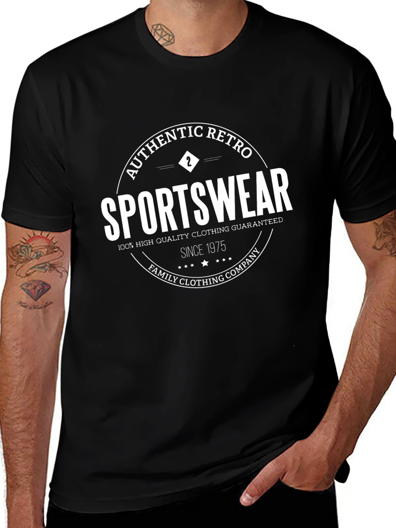 Retro Sportswear T-Shirt - Authentic Family Clothing